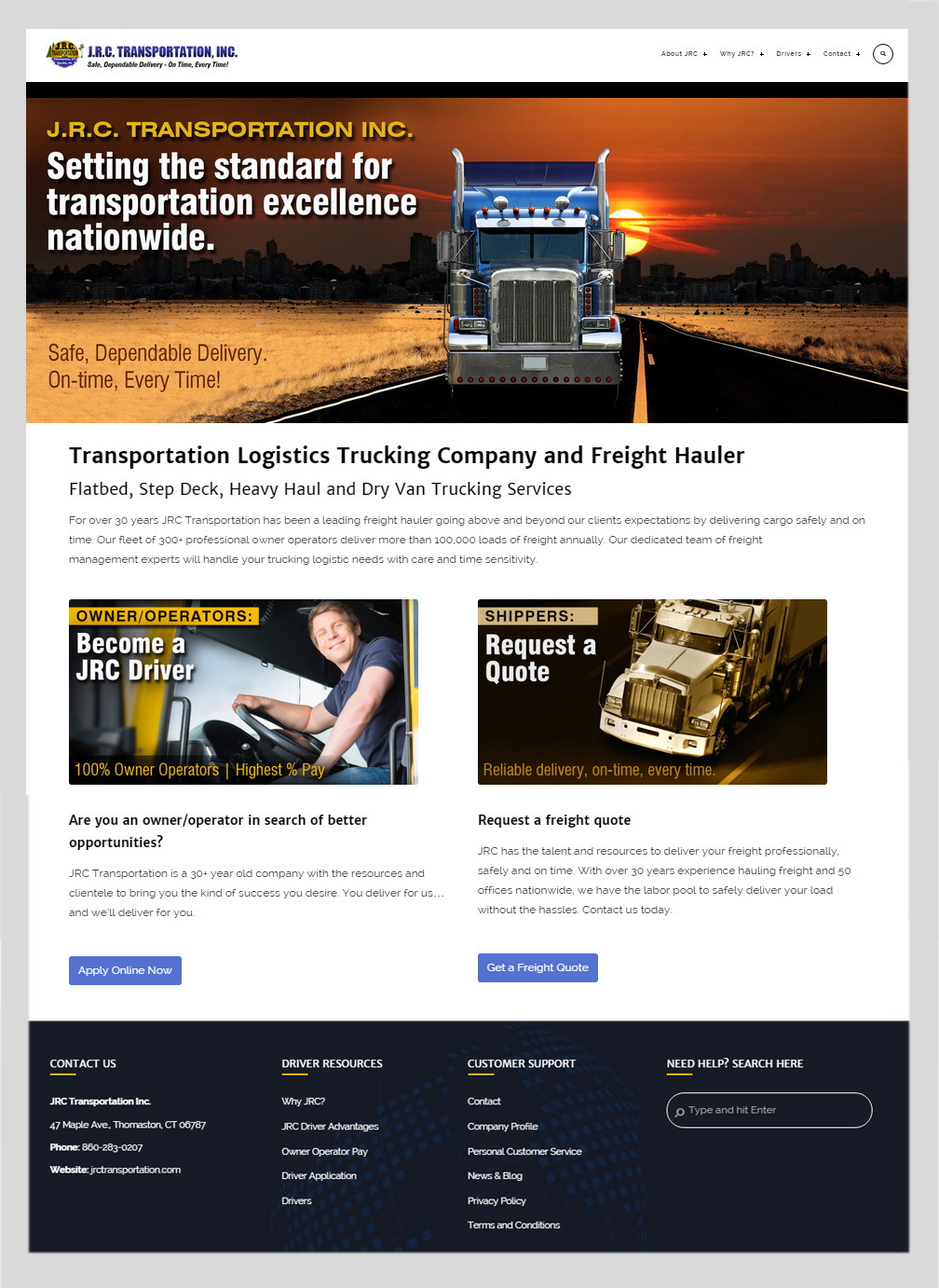 JRC Transportation Website