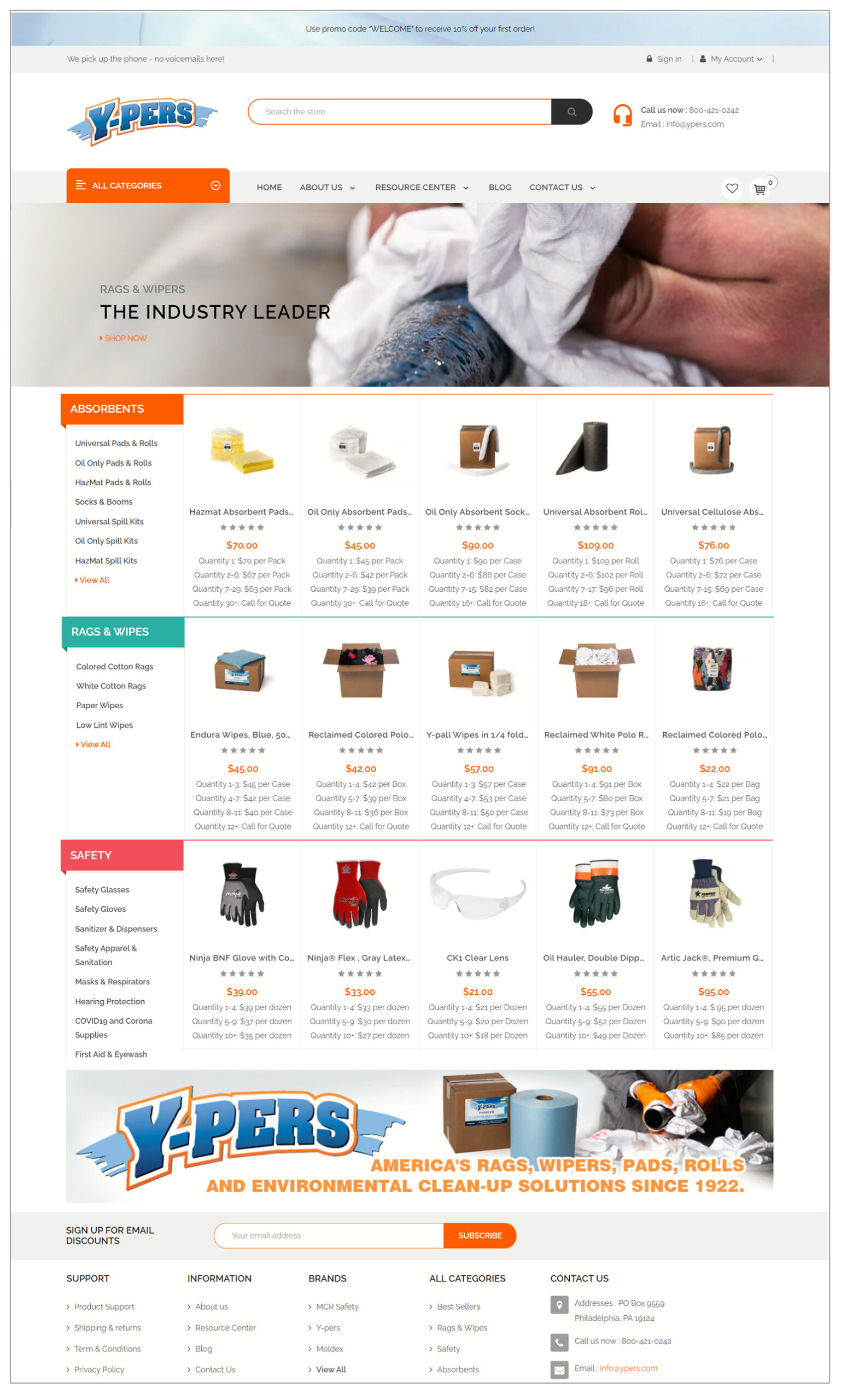 Ypers-new-site Ypers new e-commerce website home page