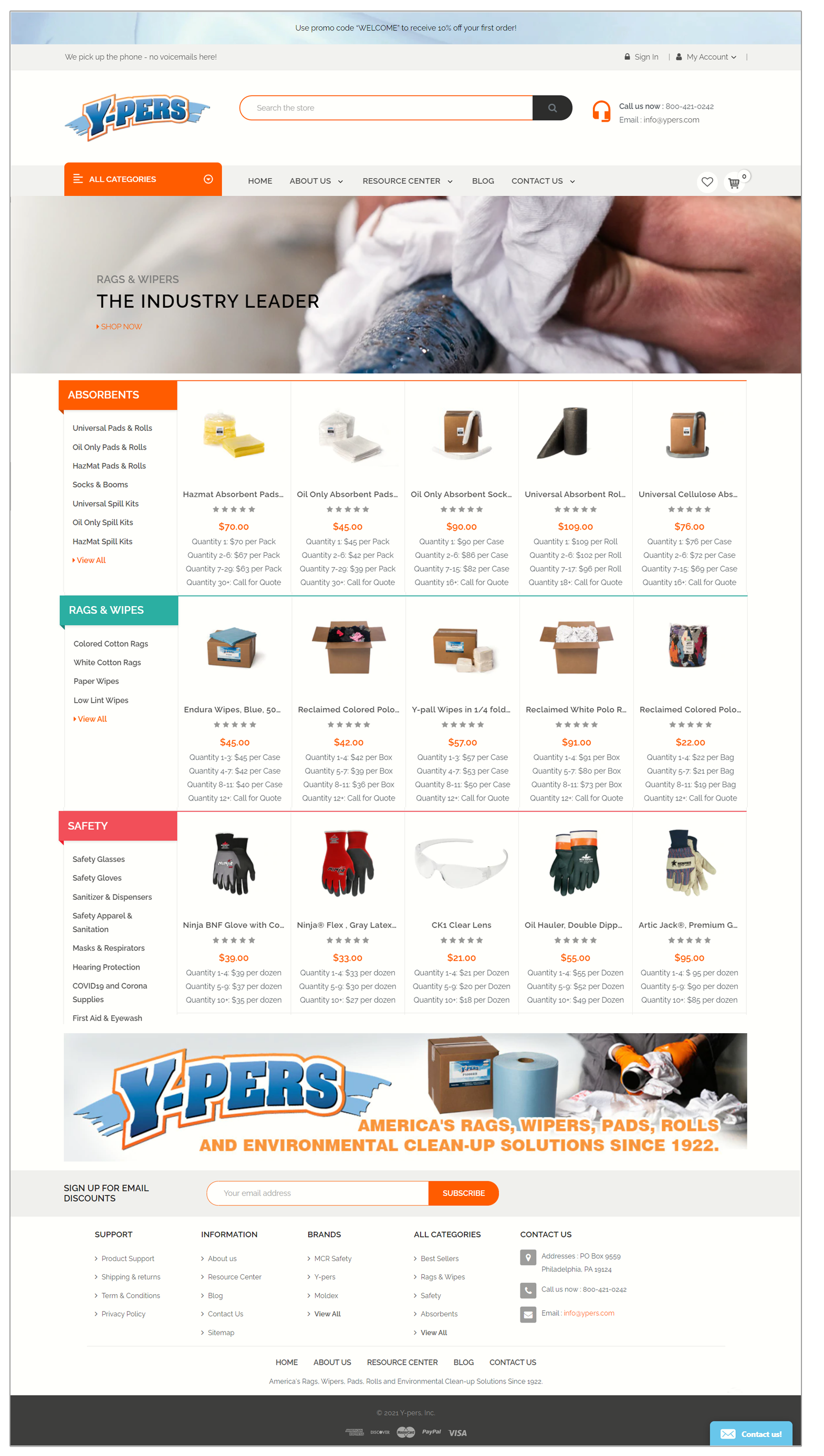 Ypers new ecommerce site